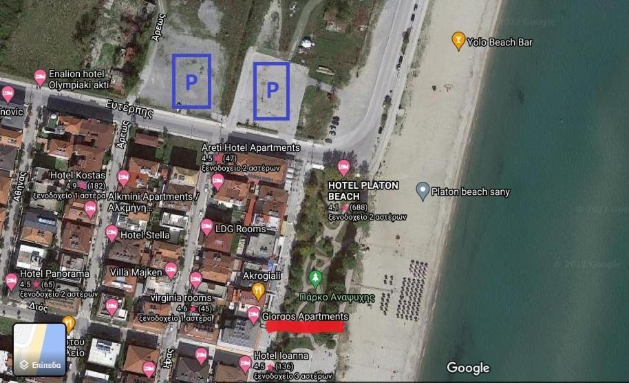 Giorgos Apartments Sea View Olympiakí Aktí Extérieur photo
